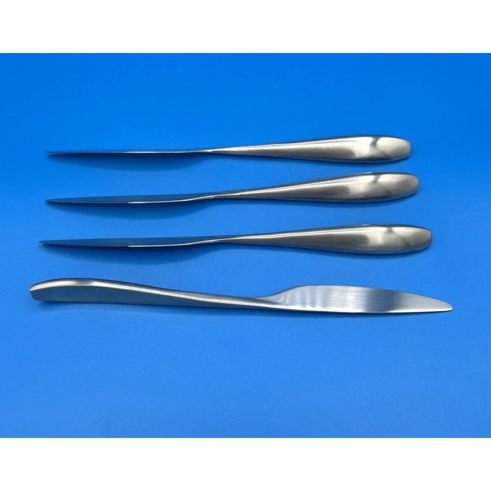 Oneida Sestina Dinner Knives Set of 4 Silver 9.75